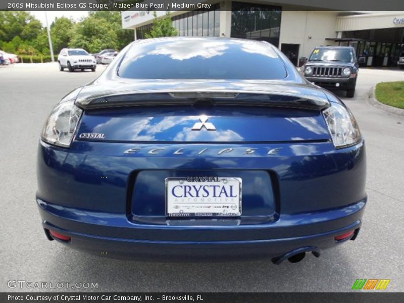 Maizen Blue Pearl / Medium Gray 2009 Mitsubishi Eclipse GS Coupe