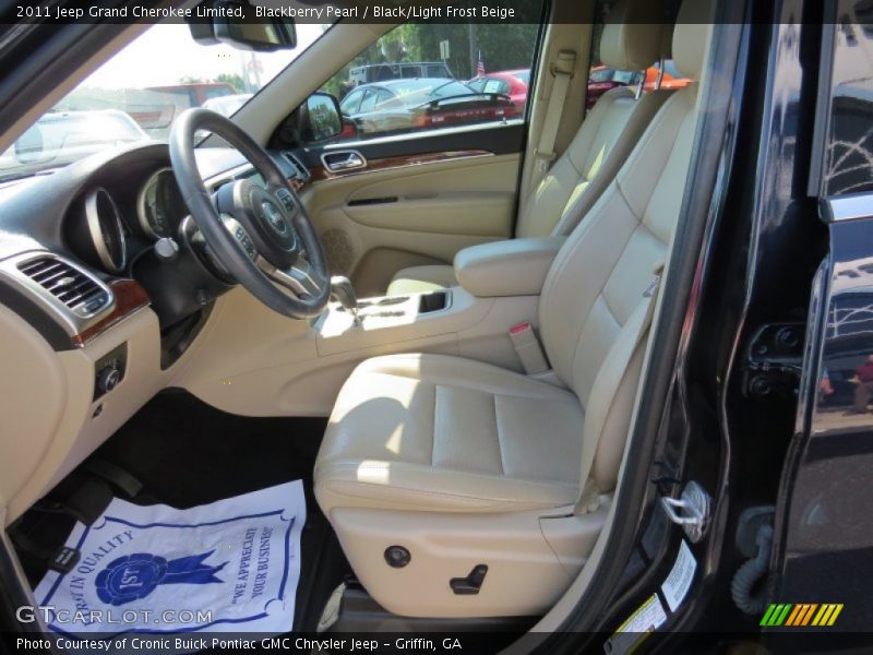 Blackberry Pearl / Black/Light Frost Beige 2011 Jeep Grand Cherokee Limited