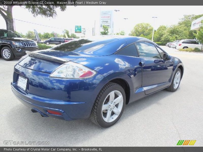 Maizen Blue Pearl / Medium Gray 2009 Mitsubishi Eclipse GS Coupe