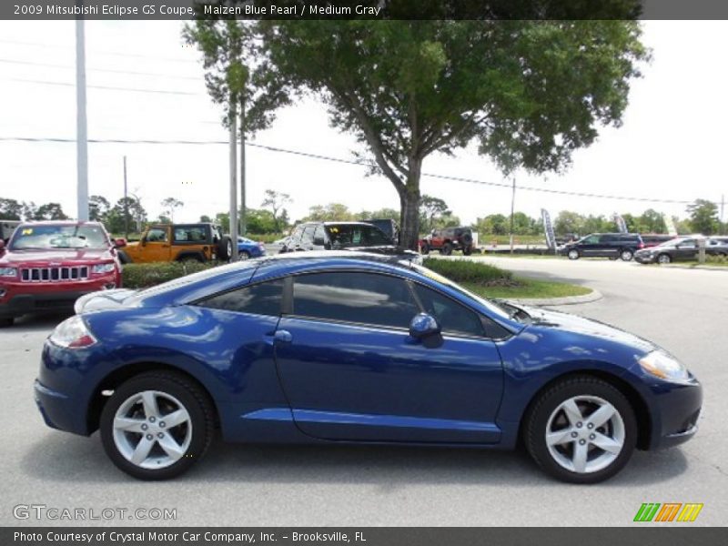 Maizen Blue Pearl / Medium Gray 2009 Mitsubishi Eclipse GS Coupe