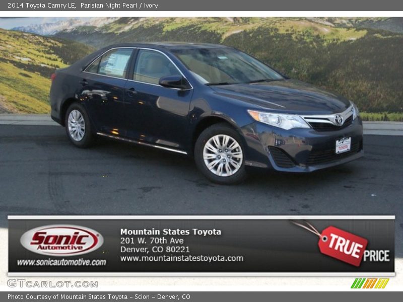 Parisian Night Pearl / Ivory 2014 Toyota Camry LE
