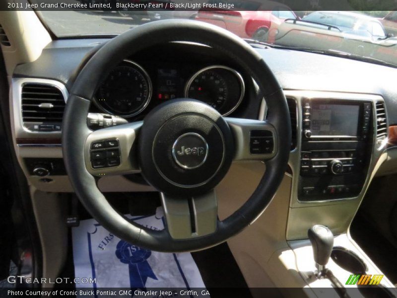 Blackberry Pearl / Black/Light Frost Beige 2011 Jeep Grand Cherokee Limited
