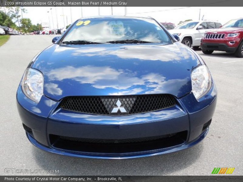 Maizen Blue Pearl / Medium Gray 2009 Mitsubishi Eclipse GS Coupe