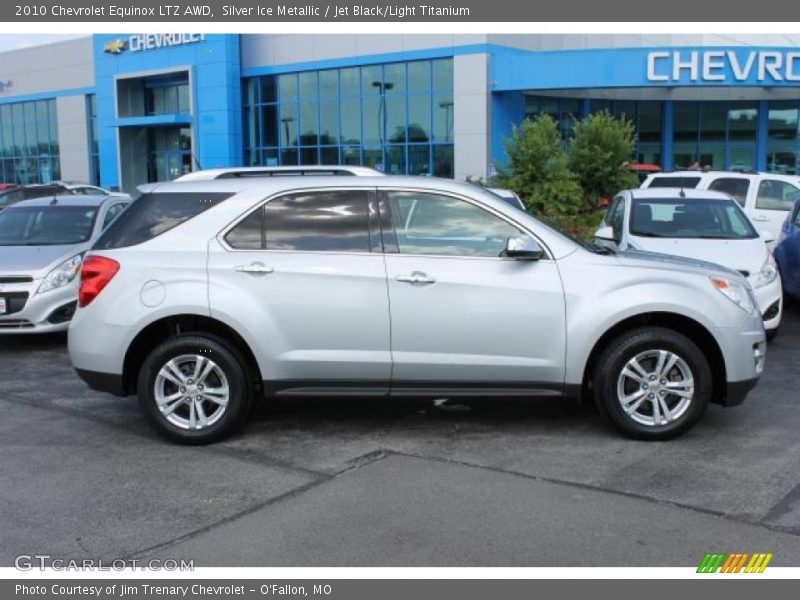 Silver Ice Metallic / Jet Black/Light Titanium 2010 Chevrolet Equinox LTZ AWD