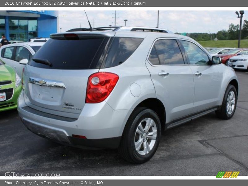 Silver Ice Metallic / Jet Black/Light Titanium 2010 Chevrolet Equinox LTZ AWD