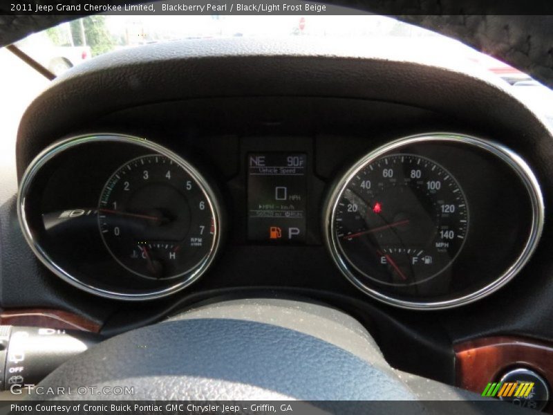 Blackberry Pearl / Black/Light Frost Beige 2011 Jeep Grand Cherokee Limited