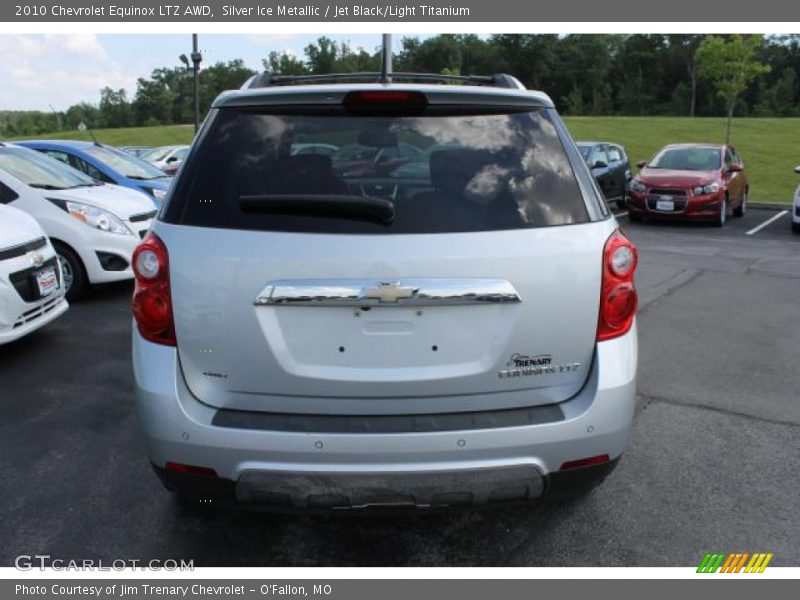 Silver Ice Metallic / Jet Black/Light Titanium 2010 Chevrolet Equinox LTZ AWD