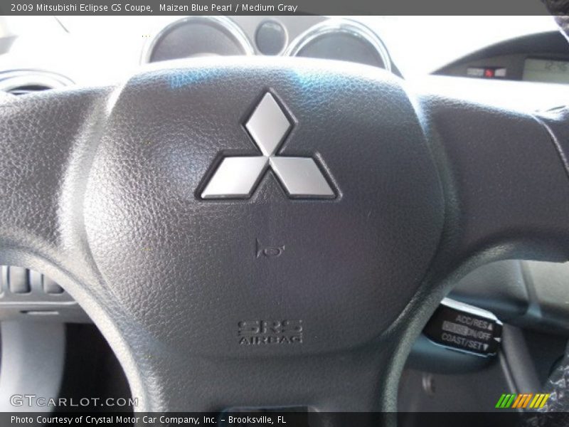 Maizen Blue Pearl / Medium Gray 2009 Mitsubishi Eclipse GS Coupe