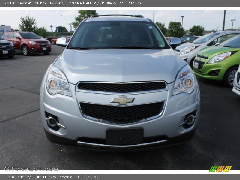 Silver Ice Metallic / Jet Black/Light Titanium 2010 Chevrolet Equinox LTZ AWD