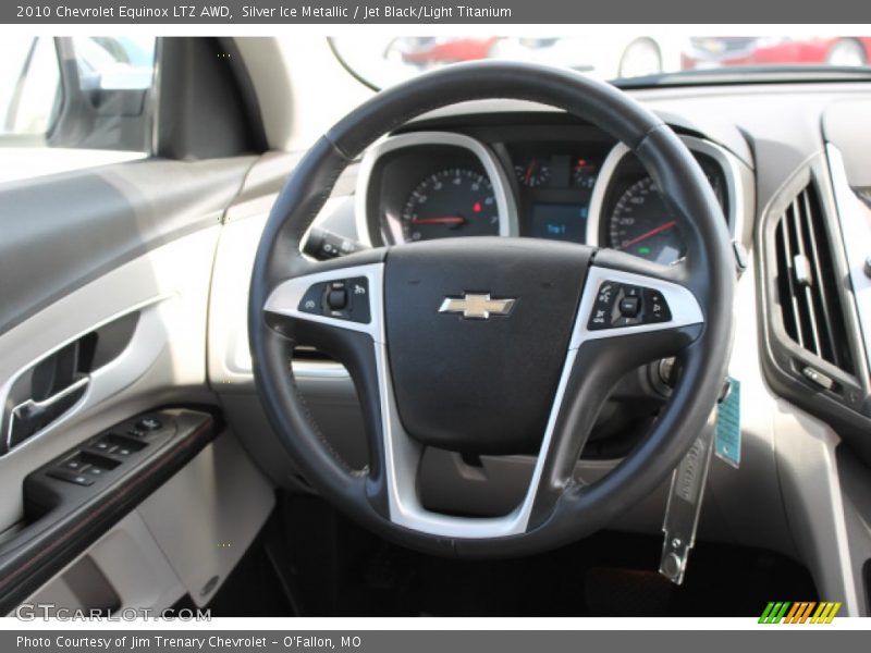 Silver Ice Metallic / Jet Black/Light Titanium 2010 Chevrolet Equinox LTZ AWD