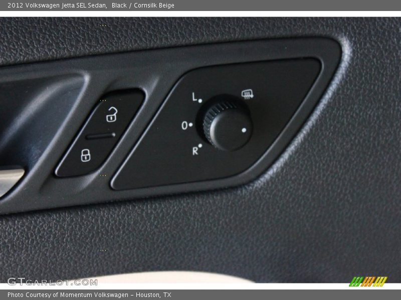 Black / Cornsilk Beige 2012 Volkswagen Jetta SEL Sedan