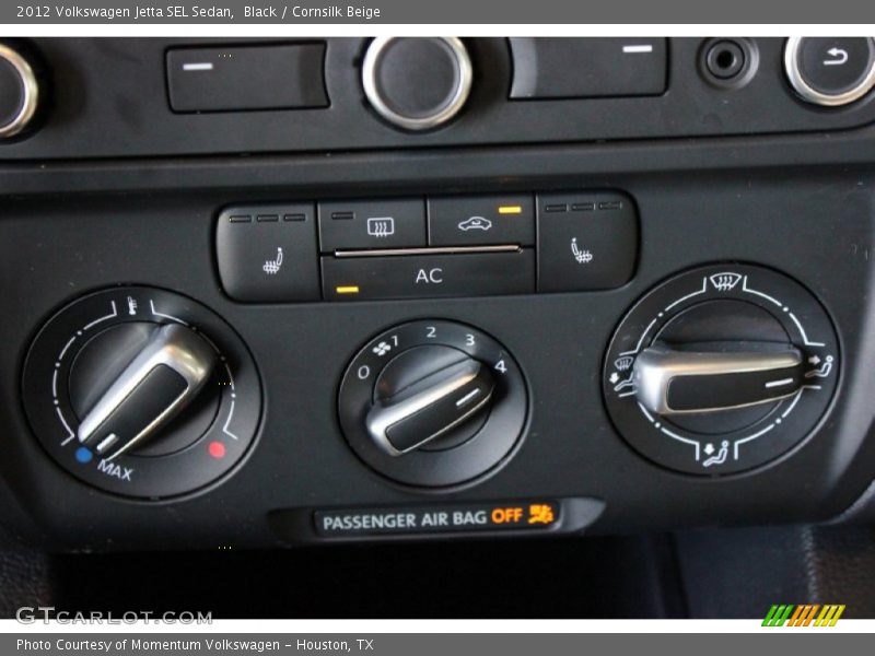 Black / Cornsilk Beige 2012 Volkswagen Jetta SEL Sedan