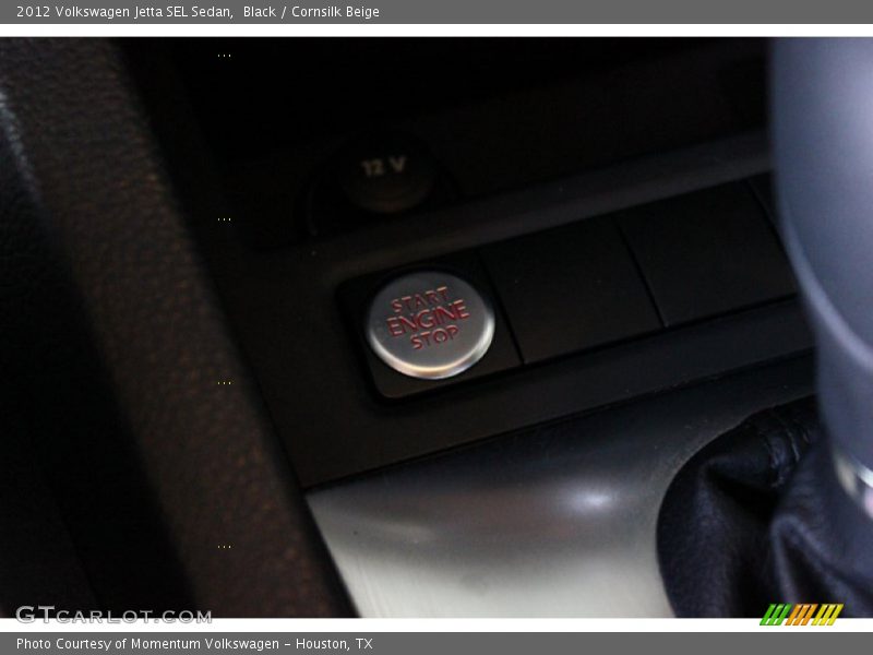 Black / Cornsilk Beige 2012 Volkswagen Jetta SEL Sedan