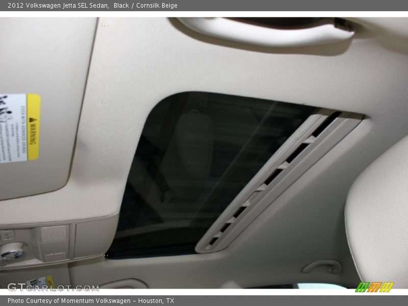 Black / Cornsilk Beige 2012 Volkswagen Jetta SEL Sedan