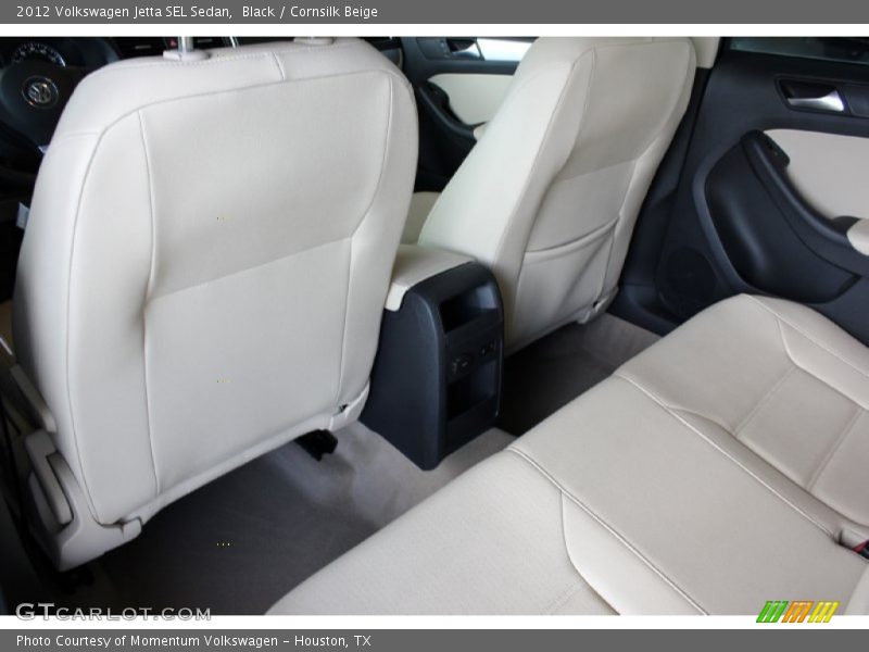 Black / Cornsilk Beige 2012 Volkswagen Jetta SEL Sedan