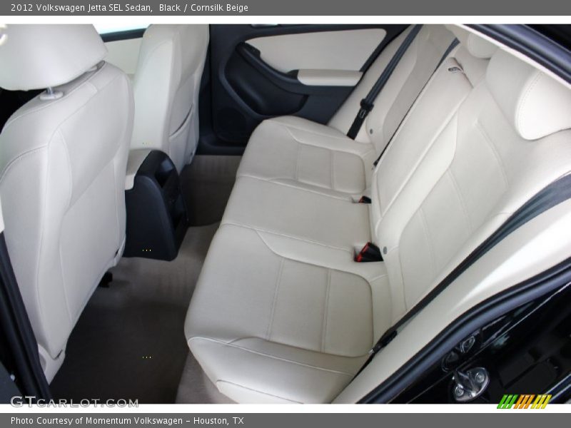 Black / Cornsilk Beige 2012 Volkswagen Jetta SEL Sedan