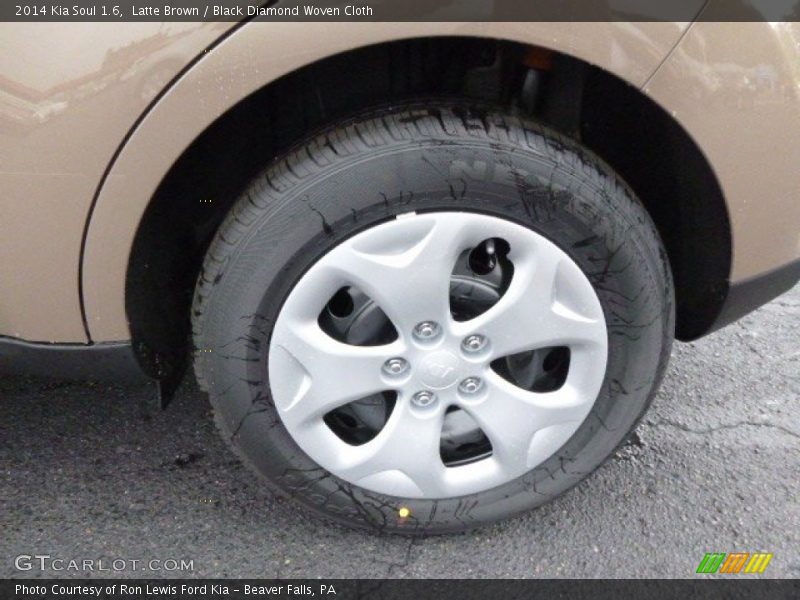 Latte Brown / Black Diamond Woven Cloth 2014 Kia Soul 1.6