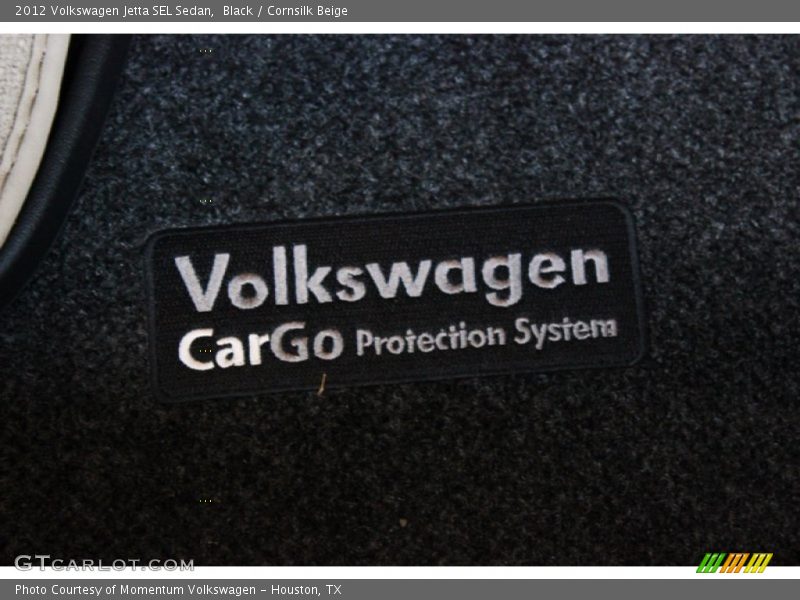 Black / Cornsilk Beige 2012 Volkswagen Jetta SEL Sedan