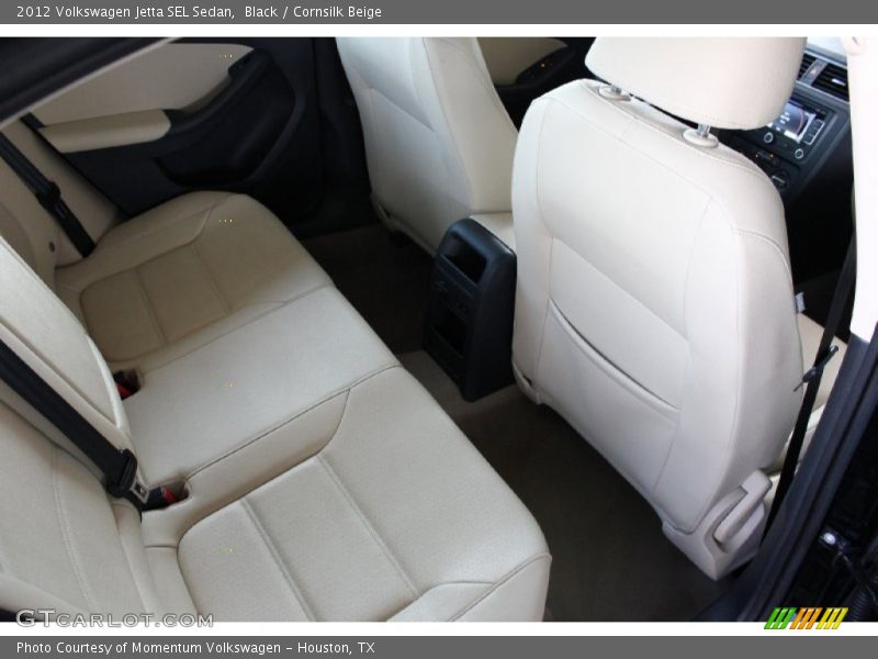 Black / Cornsilk Beige 2012 Volkswagen Jetta SEL Sedan