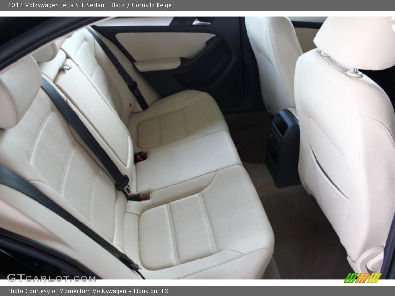 Black / Cornsilk Beige 2012 Volkswagen Jetta SEL Sedan