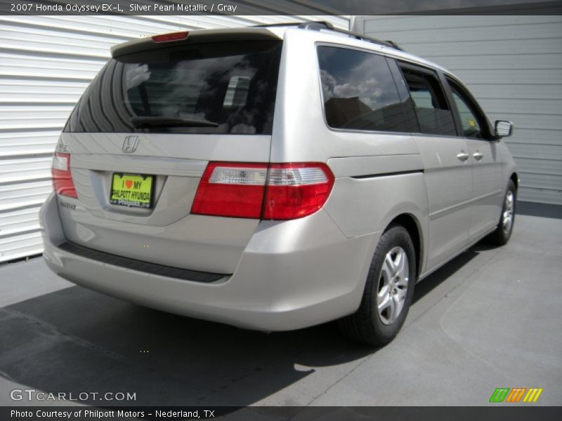 Silver Pearl Metallic / Gray 2007 Honda Odyssey EX-L