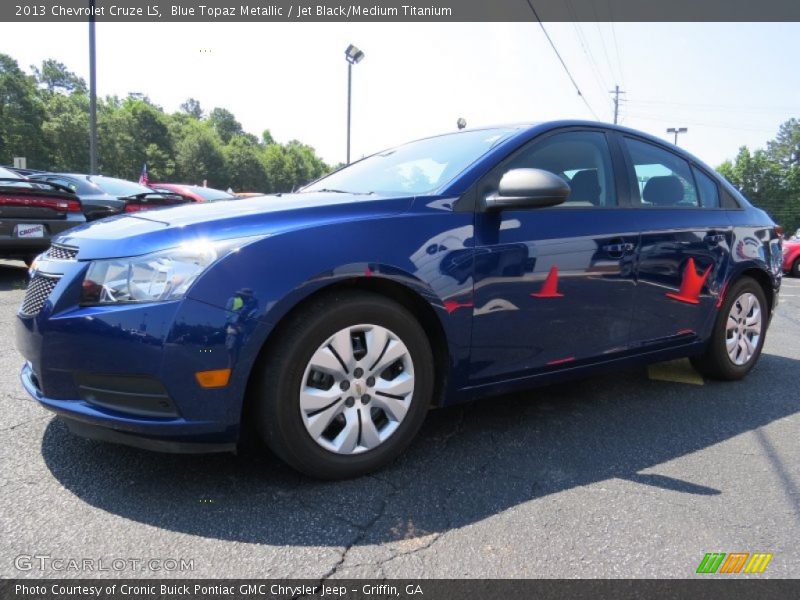 Blue Topaz Metallic / Jet Black/Medium Titanium 2013 Chevrolet Cruze LS