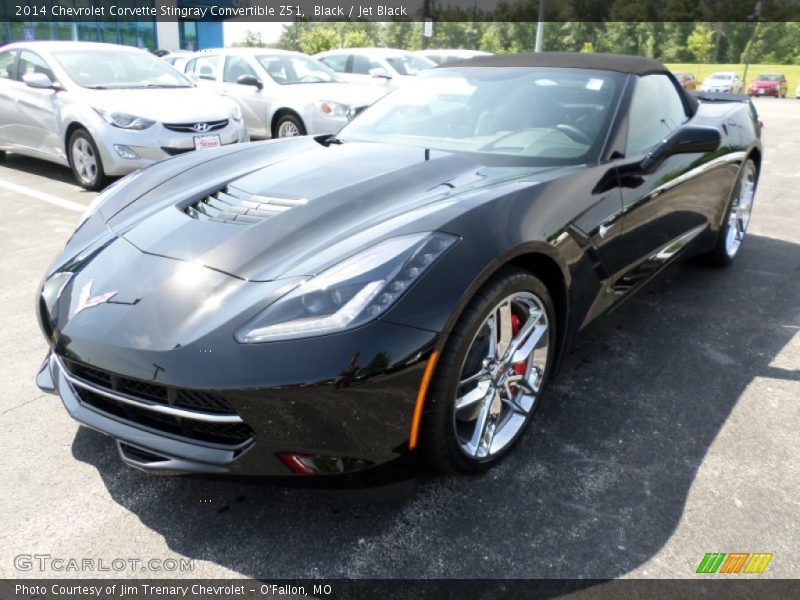 Black / Jet Black 2014 Chevrolet Corvette Stingray Convertible Z51