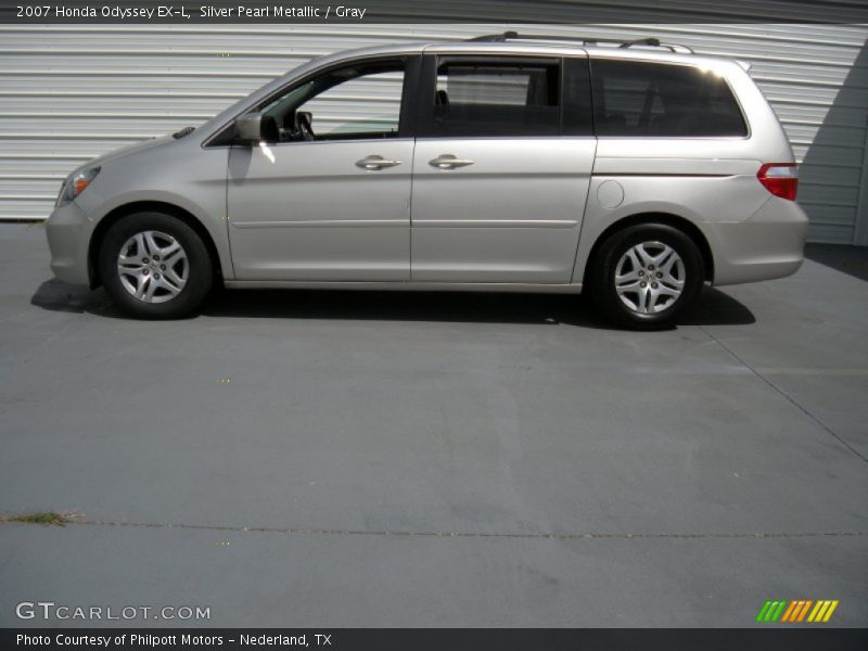 Silver Pearl Metallic / Gray 2007 Honda Odyssey EX-L