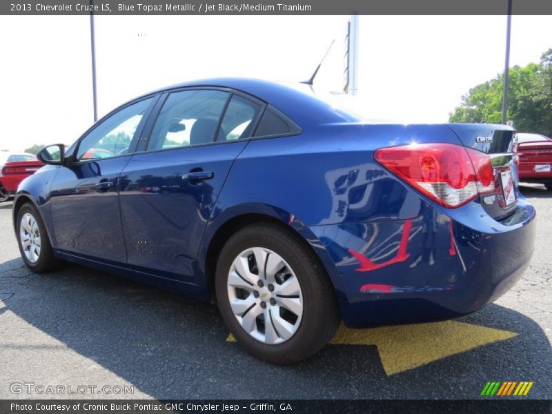 Blue Topaz Metallic / Jet Black/Medium Titanium 2013 Chevrolet Cruze LS