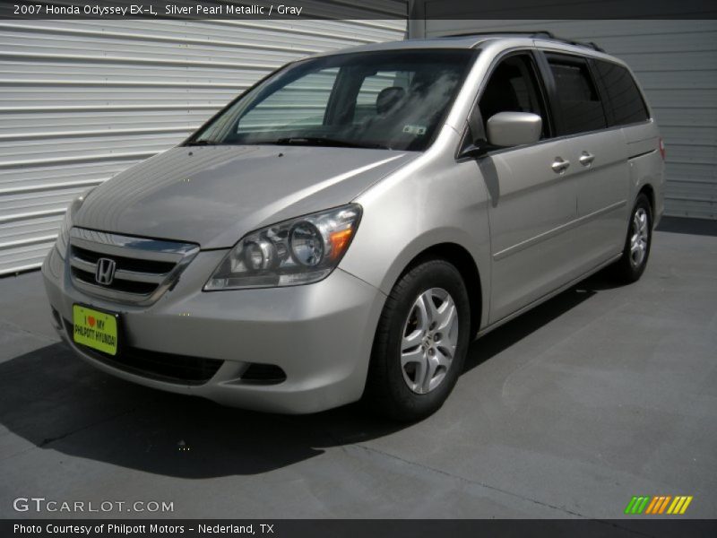 Silver Pearl Metallic / Gray 2007 Honda Odyssey EX-L