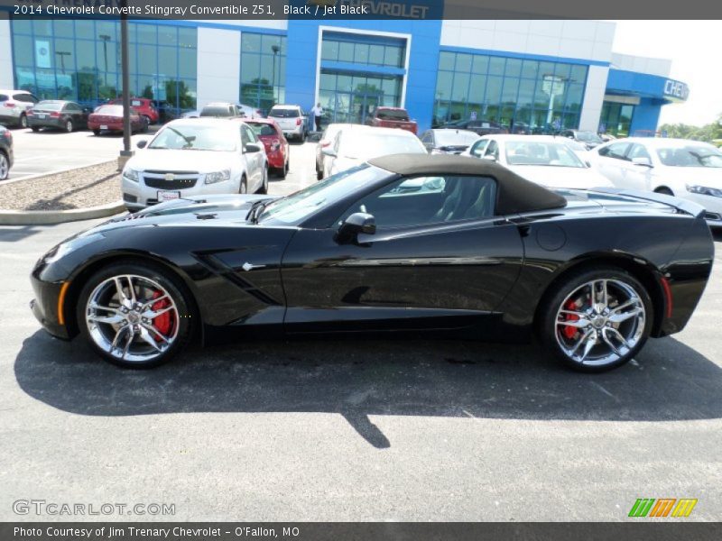 Black / Jet Black 2014 Chevrolet Corvette Stingray Convertible Z51