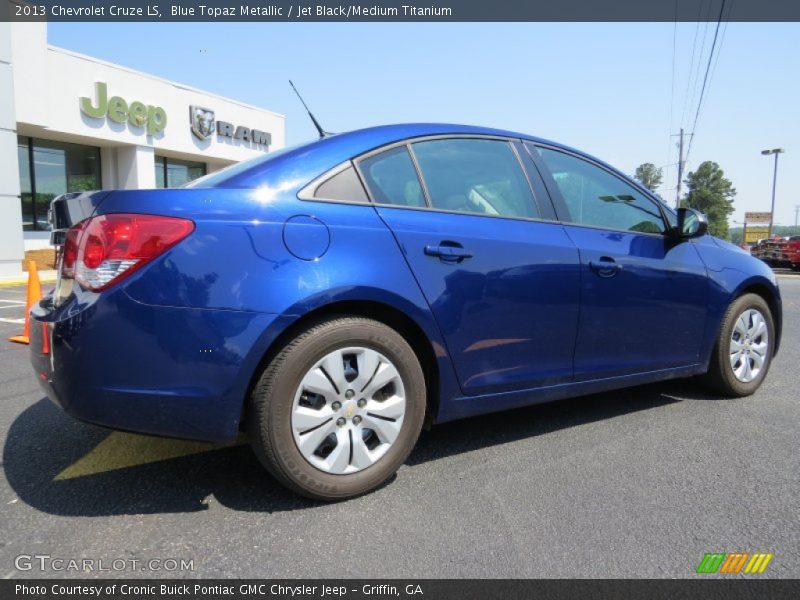 Blue Topaz Metallic / Jet Black/Medium Titanium 2013 Chevrolet Cruze LS