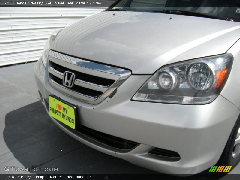 Silver Pearl Metallic / Gray 2007 Honda Odyssey EX-L