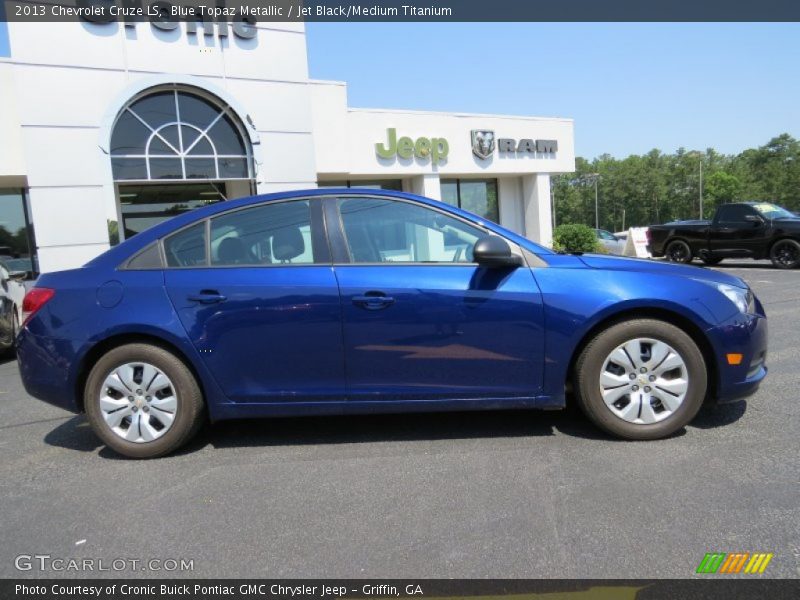 Blue Topaz Metallic / Jet Black/Medium Titanium 2013 Chevrolet Cruze LS