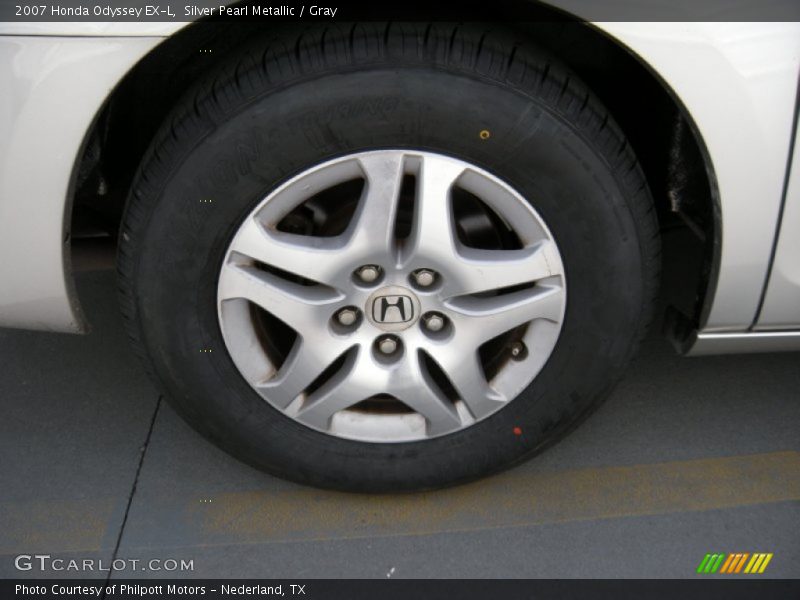 Silver Pearl Metallic / Gray 2007 Honda Odyssey EX-L