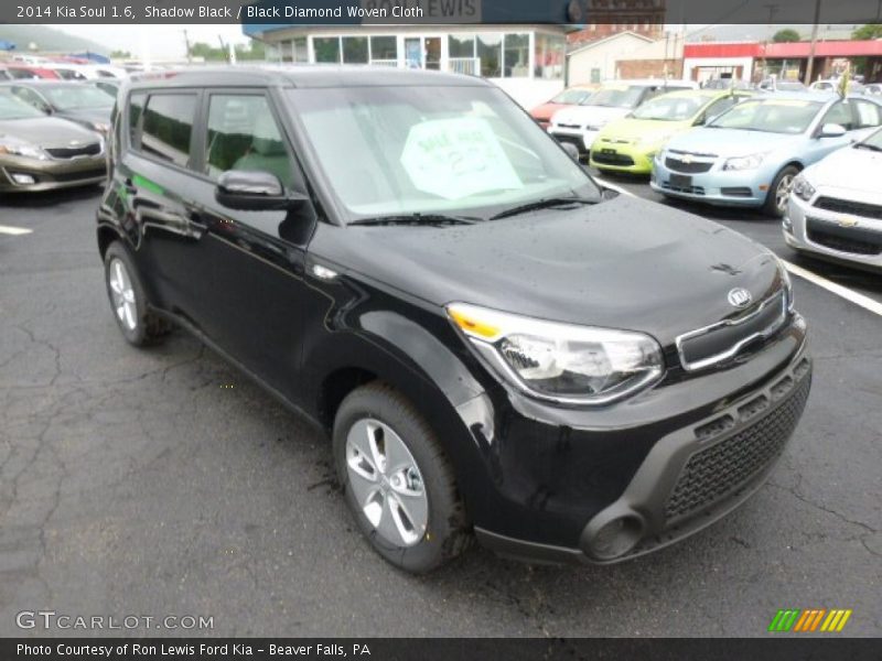 Shadow Black / Black Diamond Woven Cloth 2014 Kia Soul 1.6