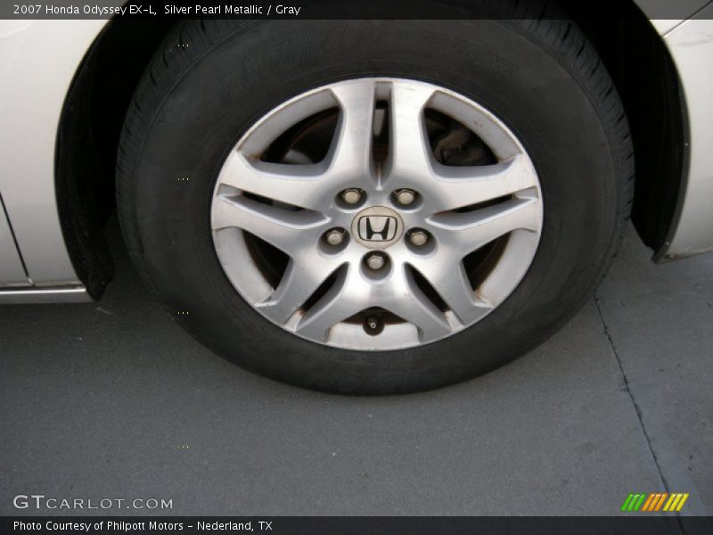 Silver Pearl Metallic / Gray 2007 Honda Odyssey EX-L