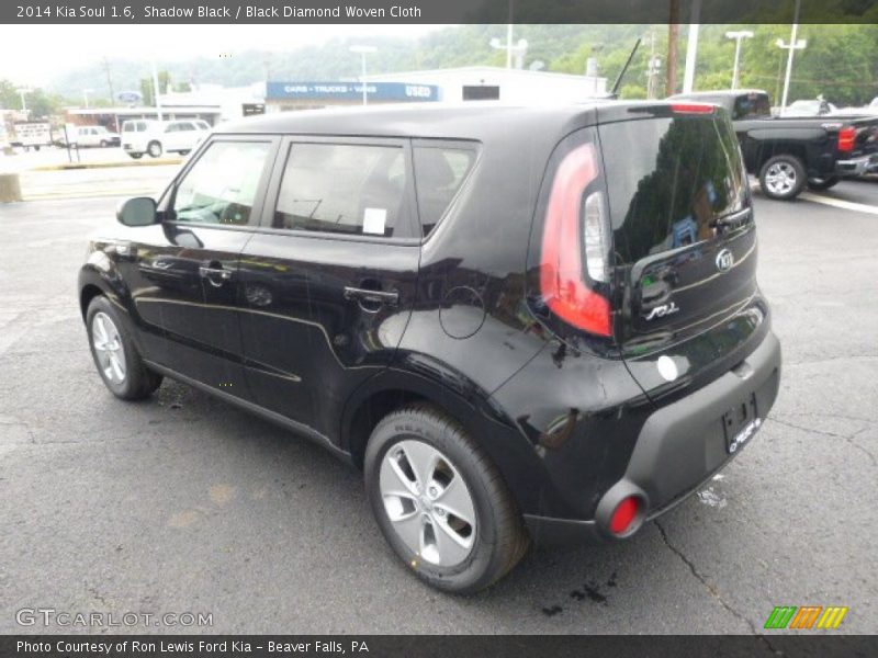 Shadow Black / Black Diamond Woven Cloth 2014 Kia Soul 1.6