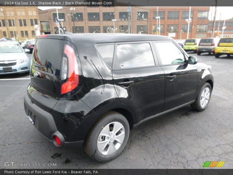 Shadow Black / Black Diamond Woven Cloth 2014 Kia Soul 1.6