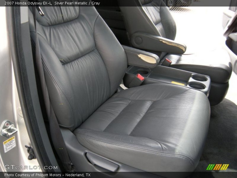 Silver Pearl Metallic / Gray 2007 Honda Odyssey EX-L