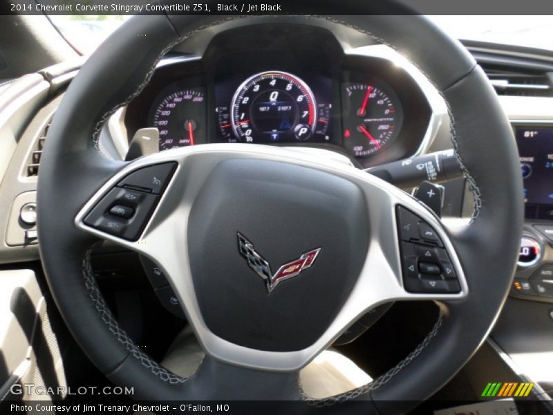 Black / Jet Black 2014 Chevrolet Corvette Stingray Convertible Z51
