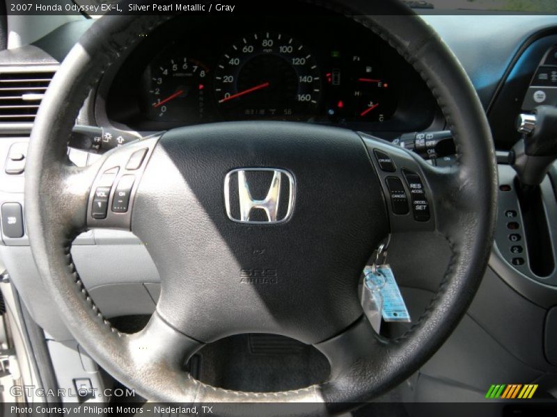 Silver Pearl Metallic / Gray 2007 Honda Odyssey EX-L