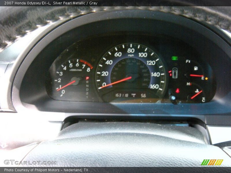 Silver Pearl Metallic / Gray 2007 Honda Odyssey EX-L