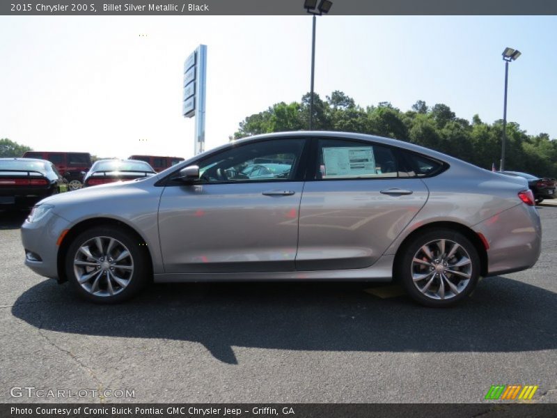 Billet Silver Metallic / Black 2015 Chrysler 200 S