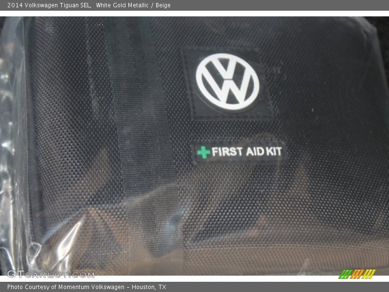 White Gold Metallic / Beige 2014 Volkswagen Tiguan SEL