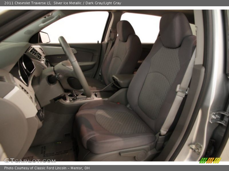 Silver Ice Metallic / Dark Gray/Light Gray 2011 Chevrolet Traverse LS