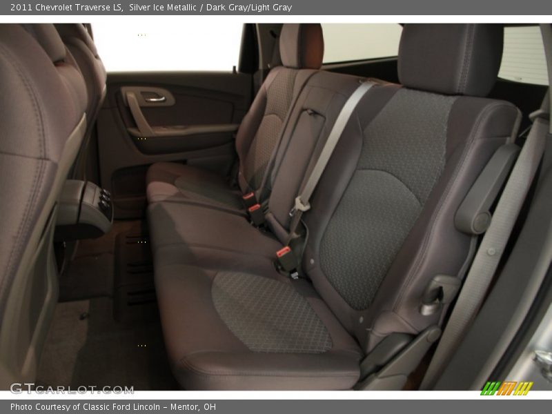Silver Ice Metallic / Dark Gray/Light Gray 2011 Chevrolet Traverse LS