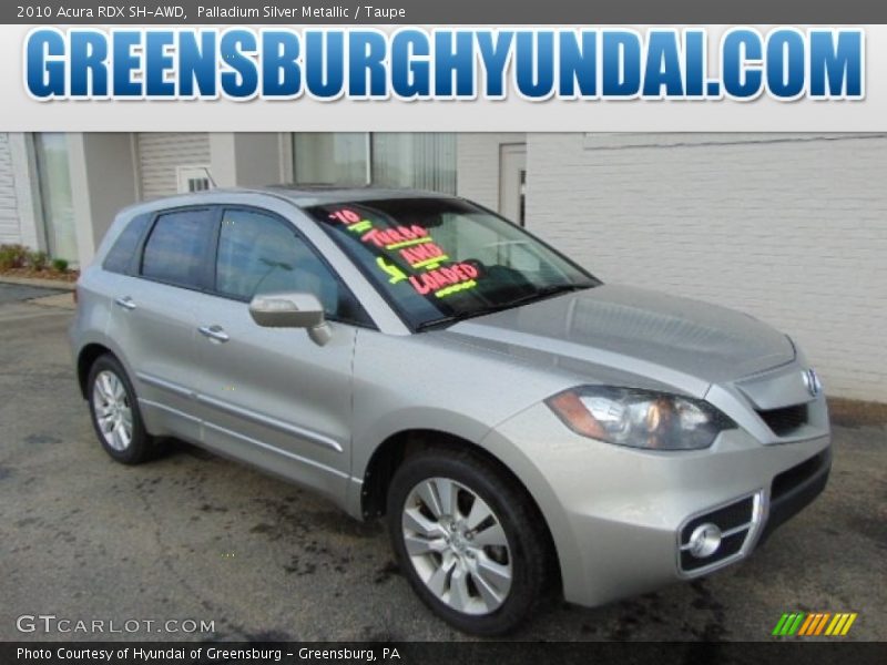 Palladium Silver Metallic / Taupe 2010 Acura RDX SH-AWD