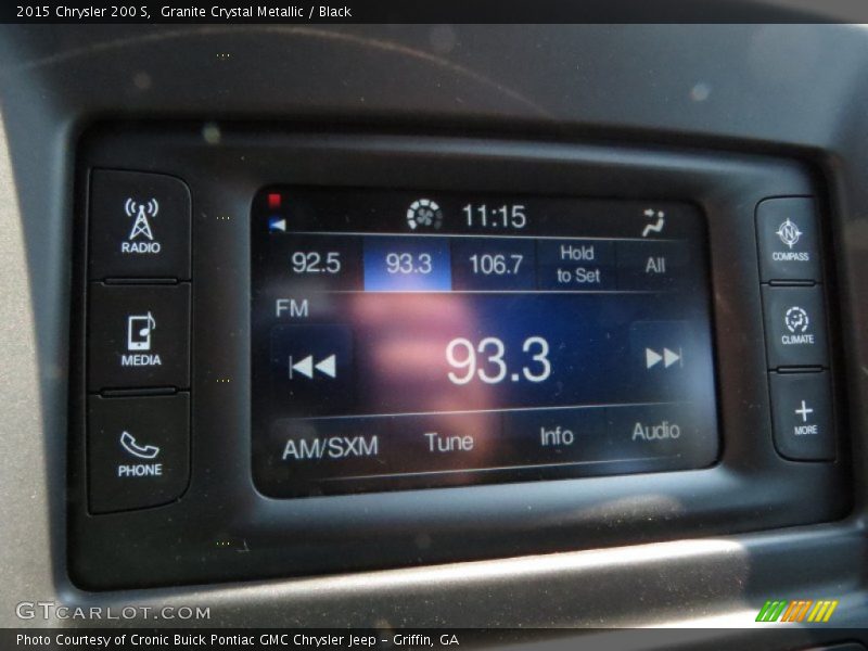 Granite Crystal Metallic / Black 2015 Chrysler 200 S