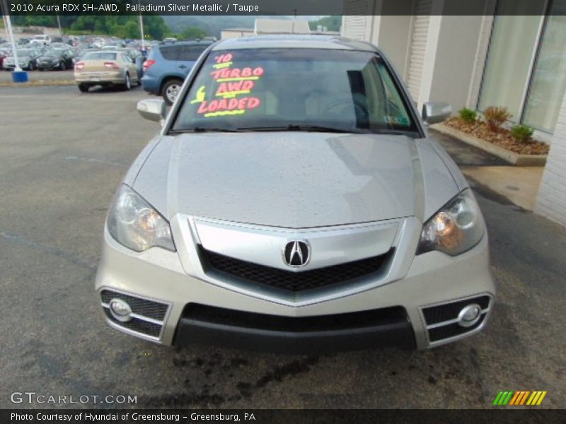 Palladium Silver Metallic / Taupe 2010 Acura RDX SH-AWD